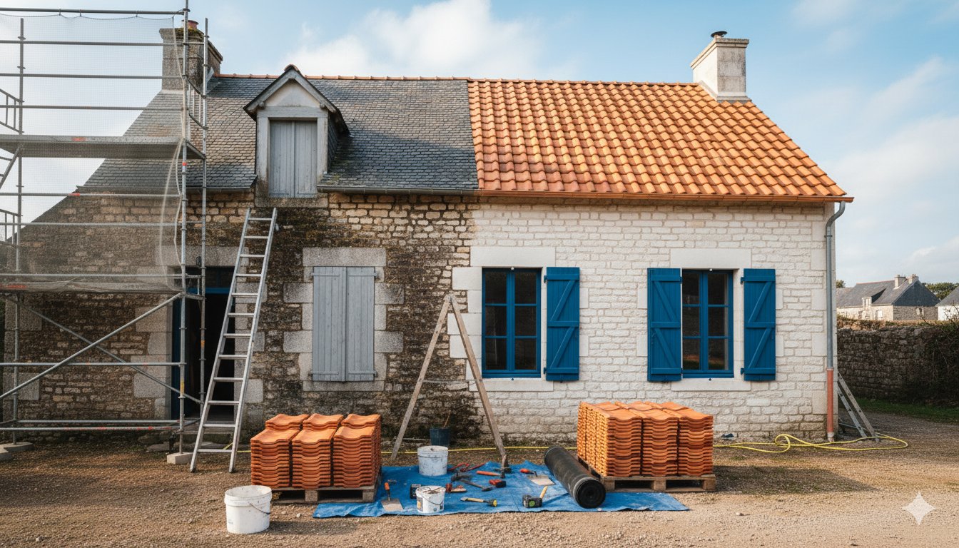 Chantier de rénovation Les Compagnons des Travaux